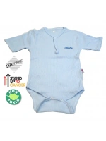 Sema Baby Yarım Kol Kaşkorse Badi (Body) - Mavi  0-6 Ay