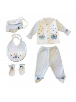 Sema Bebe 5li Premature Puanlı Set - Açık Mavi 8682476853155