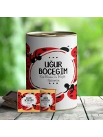Uğur Böceğim Temalı Hediye Çikolata Konservesi