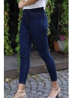 Yüksek Bel Skinny Jean Pantolon  - LACİVERT