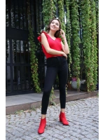 Yüksek Bel Yüksek Bel Skinny Jean Pantolon  Jean Pantolon - SİYAH