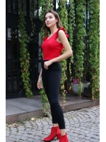 Yüksek Bel Yüksek Bel Skinny Jean Pantolon  Jean Pantolon - SİYAH