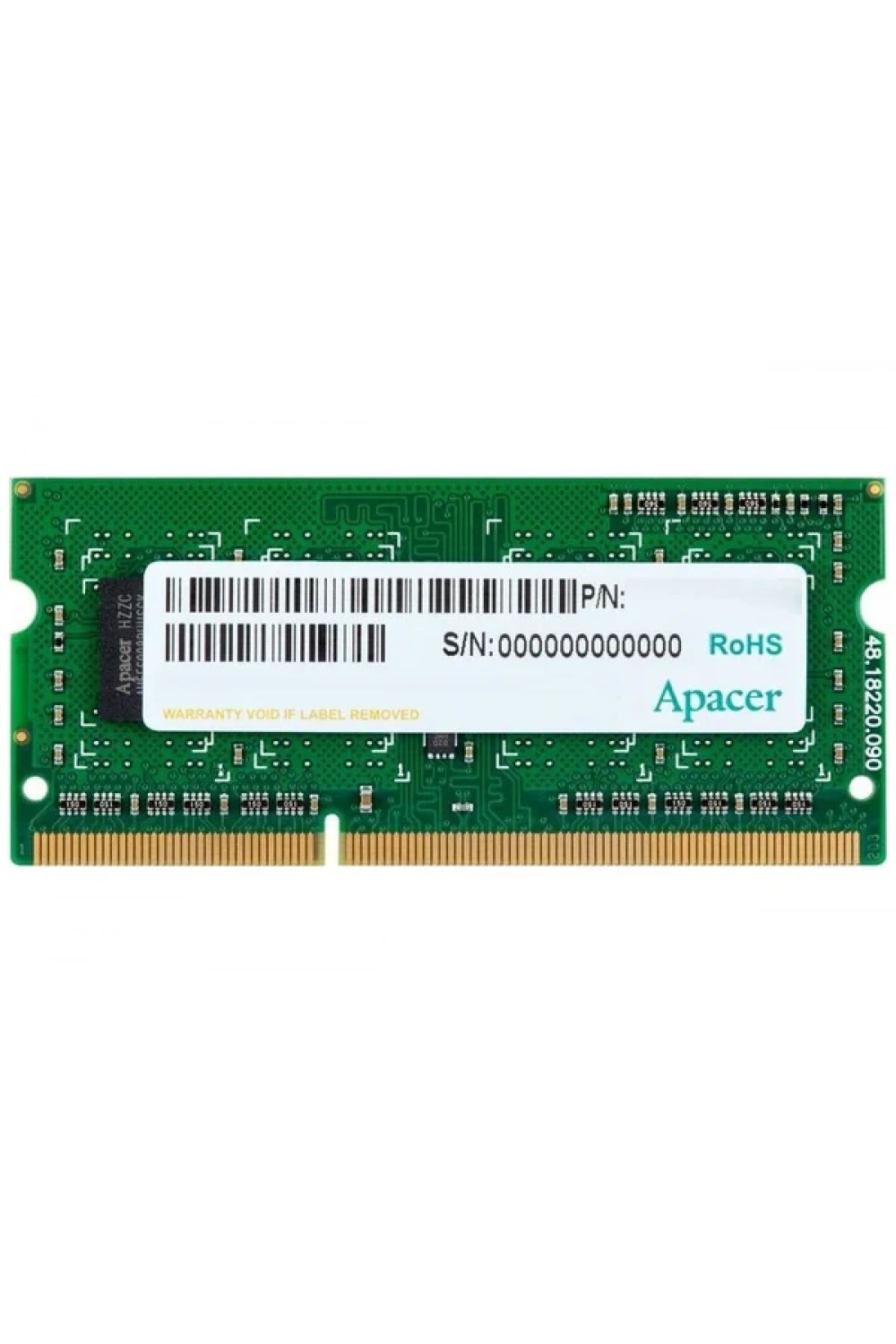 Apacer 8GB (1x8GB) 1333Mhz CL9 DDR3 Notebook SODIMM Ram (DS.08G2J.K9M)