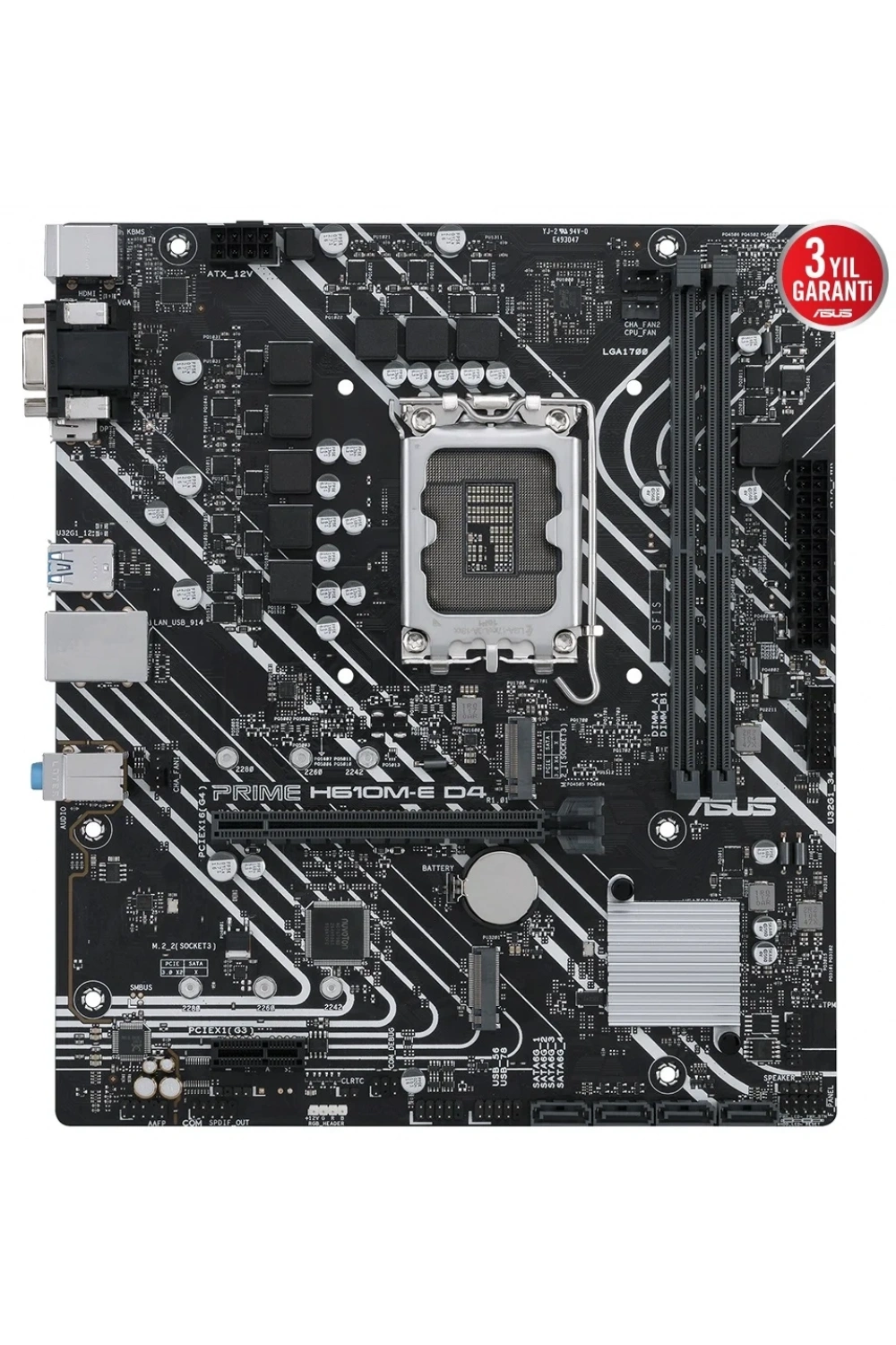 ASUS PRIME H610M-E DDR4 3200(OC) VGA HDMI DP M.2 mATX 1700p