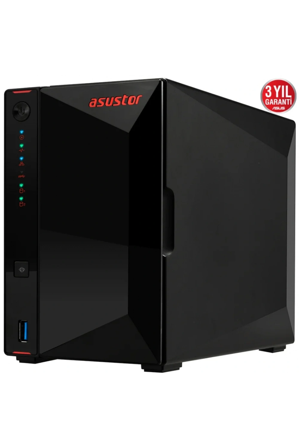 ASUSTOR AS5202T 2 SLOT 2GB DDR4 3.5 NAS DEPOLAMA ÜNİTESİ