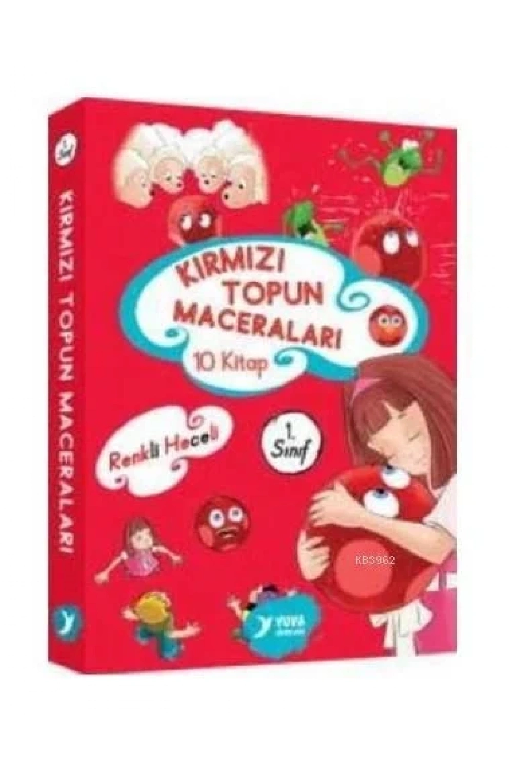 Kırmızı Topun Maceraları (10 Kitap Takım) 1. Sınıf El Yazılı Renkli Heceli