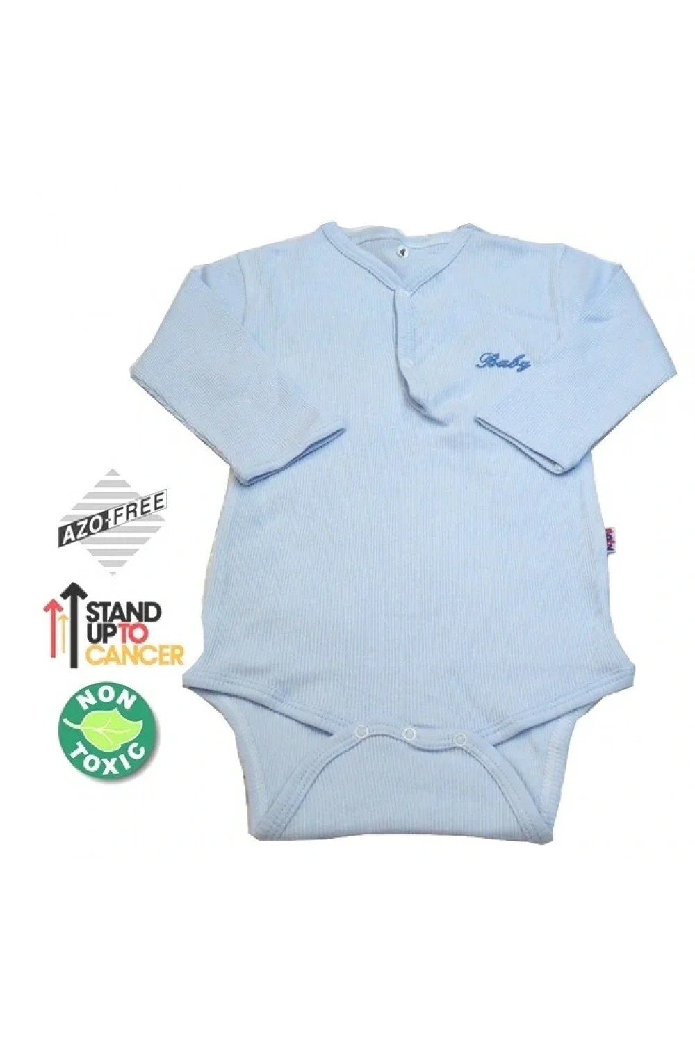 Sema Baby Uzun Kol Kaşkorse Badi (Body) - Mavi  0-6 Ay