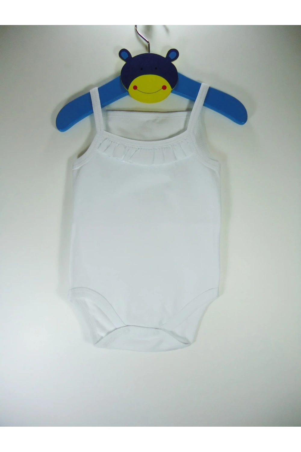 Sema Bebe Penye ip Askılı Badi (Body) - Beyaz 3-6 Ay