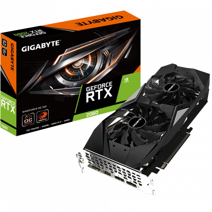 GIGABYTE GV-N2060WF2OC-12GD RTX 2060 12GB GDDR6 DP HDMI 192BİT