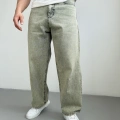MİNT YEŞİLİ ASİT YIKAMA BAGGY KALIP JEAN