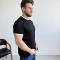 SİYAH RİNGER RETRO TİŞÖRT