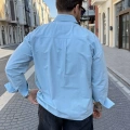 BEBE MAVİ GABARDİN CROP GÖMLEK