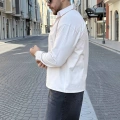 BEJ GABARDİN CROP GÖMLEK