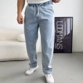 Bel Lastikli Kot Pantolon Buz Mavisi