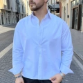BEYAZ GABARDİN CROP GÖMLEK