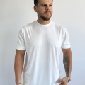 BEYAZ TENCEL MODAL KUMAŞ RELAXFİT TŞÖRT