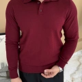 BORDO POLO YAKA TRİKO