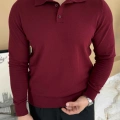 BORDO POLO YAKA TRİKO