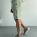 ÇAĞLA YEŞİLİ GABARDİN KUMAŞ ŞORT