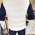 EKRU KADİFE DOKULU ŞİŞME YELEK