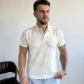 EKRU KARARLI POLO YAKA TİŞÖRT