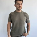 HAKİ YEŞİL TENCEL MODAL KUMAŞ RELAXFİT TŞÖRT