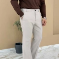 KREM İSPANYOL PAÇA KUMAŞ PANTOLON