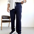 LACİVERT BEL LASTİKLİ PANTOLON
