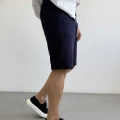 LACİVERT KETEN ŞORT