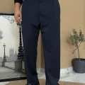LACİVERT KIŞLIK PİLELİ KUMAŞ PANTOLON