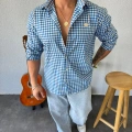 Mavi Kareli Gömlek