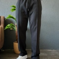 SİYAH ÇİMA DETAYLI BAGGY KALIP EŞOFMAN