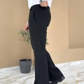SİYAH İSPANYOL PAÇA KUMAŞ PANTOLON