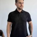 SİYAH KARARLI POLO YAKA TİŞÖRT