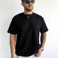 SİYAH OYSH KUMAŞ OVERSİZE KALIP TİŞÖRT
