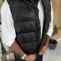 SİYAH SUNİ DERİ ŞİŞME YELEK