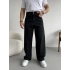 SİYAH LOOSE FİT KALIP BAGGY KOT PANTOLON