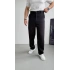 SİYAH BAGGY KALIP FİTİLLİ PANTOLON