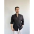 SİYAH PAMUK KETEN GÖMLEK