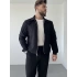 Basic Fermuarlı Ceket Siyah