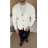 BEYAZ DÜĞMELİ TRİKO HIRKA