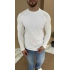 BEYAZ REGLAN KOL WAFFLE DOKULU SWEAT