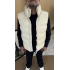 BEYAZ SUNİ DERİ ŞİŞME YELEK