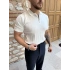 BEYAZ ZİNCİR DESENLİ TRİKO