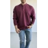 BORDO HENLEY YAKA OVERSİZE SWEAT