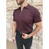 BORDO ZİNCİR DESENLİ TRİKO