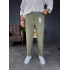 Boyfriend Kalıp Duble Paça Kumaş Pantolon Haki