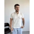EKRU KARARLI POLO YAKA TİŞÖRT