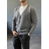 FÜME V YAKA TRİKO HIRKA