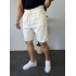 Gabardin Kumaş Şort Beyaz